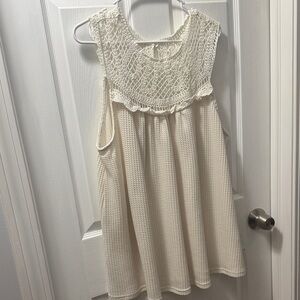 Elegant Cream Lace Top